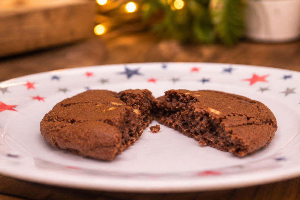 Chewy Chocolate Cookies with Peanut Butter Chips
